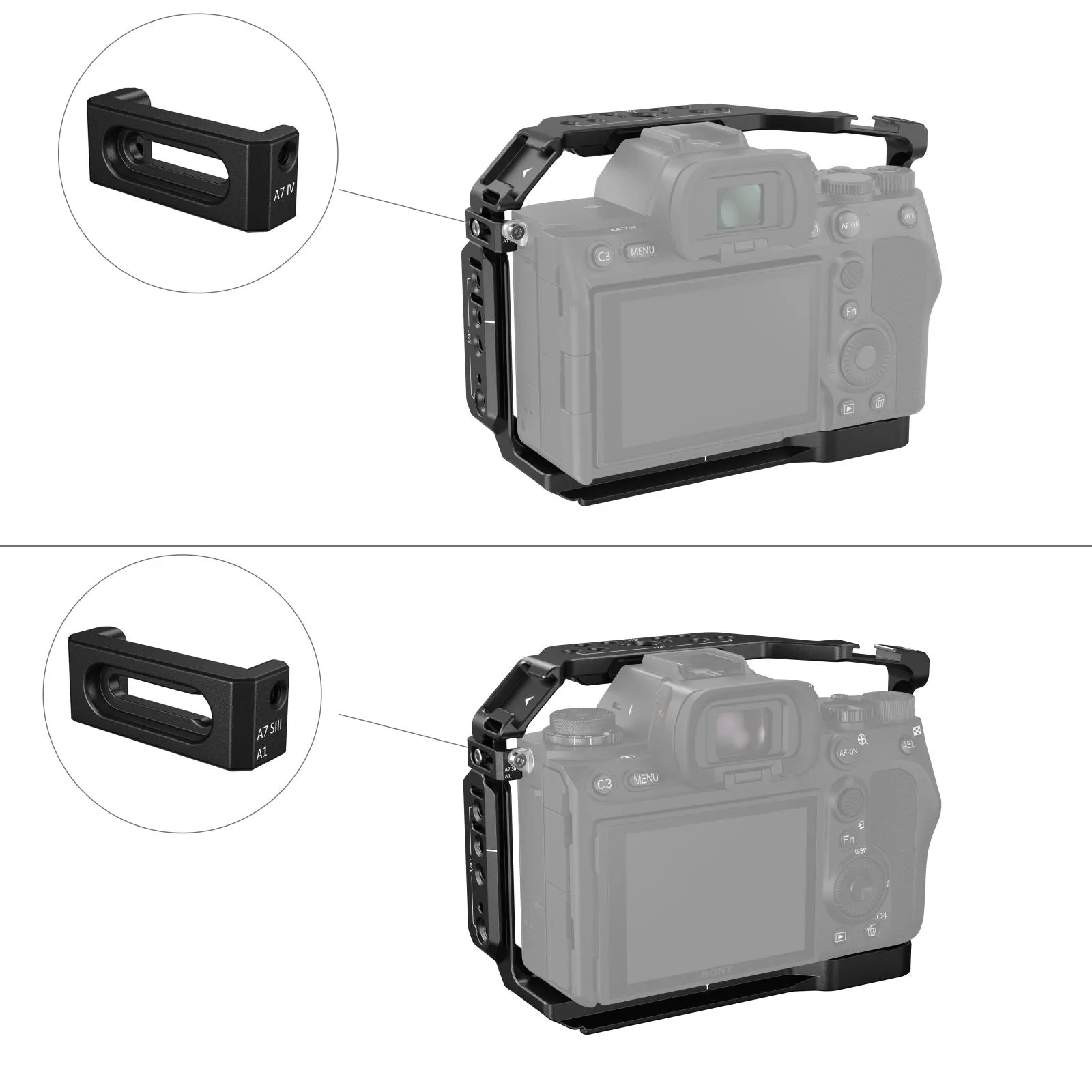 SmallRig Advanced Cage Kit for Sony Alpha 7R V / Alpha 7 IV / Alpha 7S III 3669C