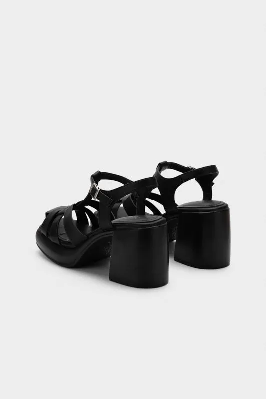 STRAPPY PLATFORM CHUNKY HEEL SANDAL