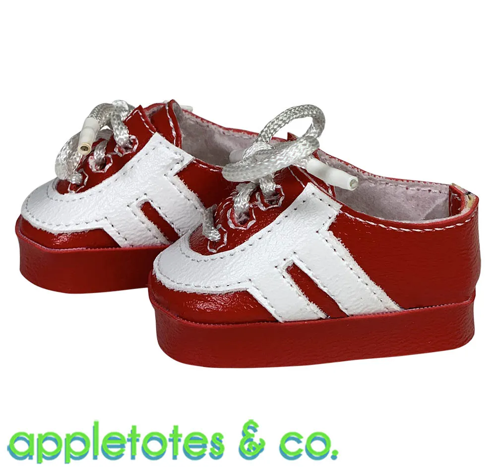 Sydney Leather Sneakers ITH Embroidery Pattern for 14 Inch Dolls