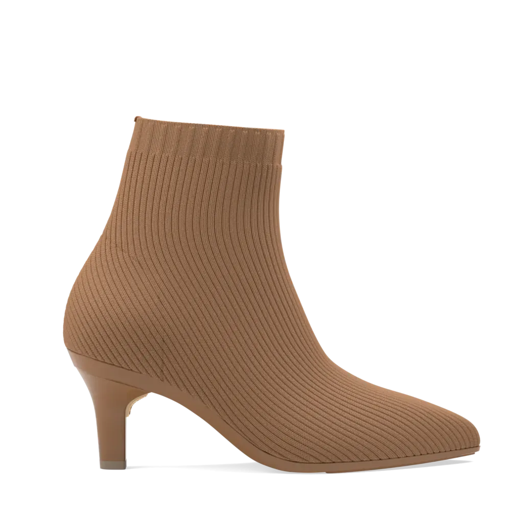 The Bootie - Whiskey Knit   Stiletto Heel Kit 3 Whiskey