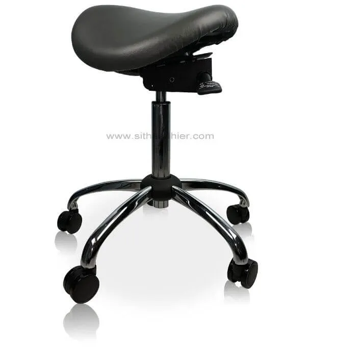 USA Patented Twin Tiltable Saddle Stool with Adjustable Seat Width and Center Gap