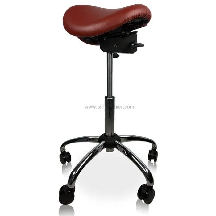 USA Patented Twin Tiltable Saddle Stool with Adjustable Seat Width and Center Gap