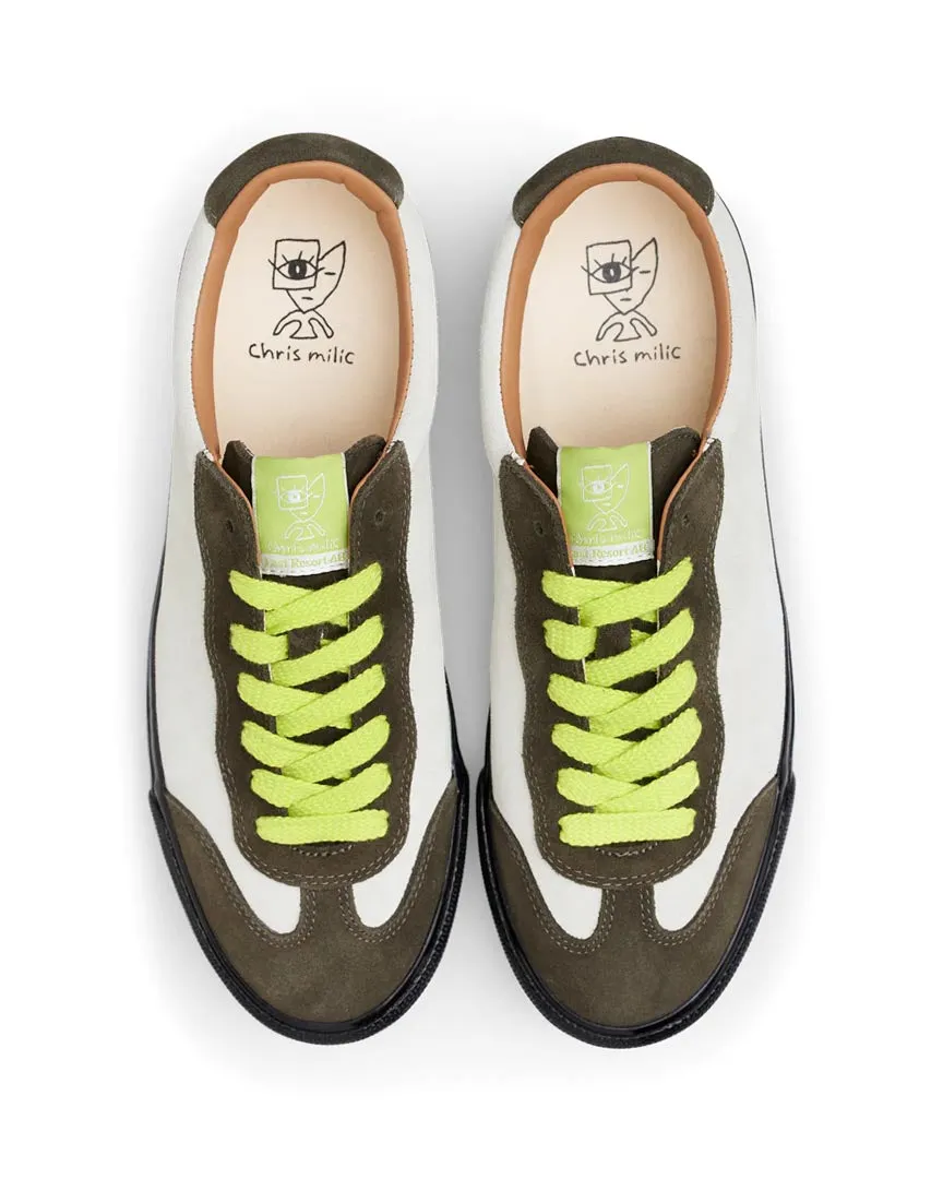 VM004-Milic Low Shoes - Olive/Cream/Black