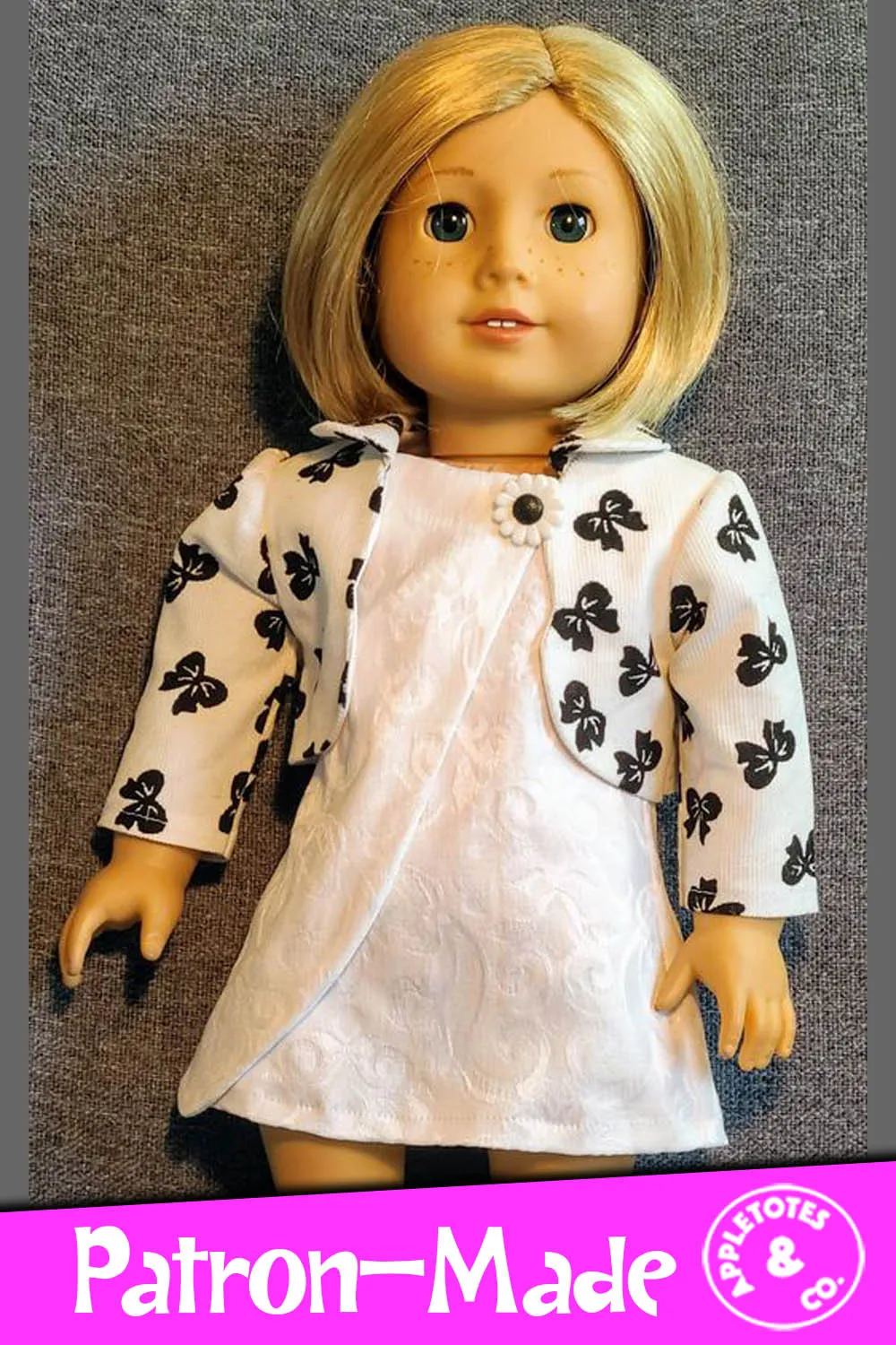 Willow Cropped Jacket 18 Inch Doll Sewing Pattern